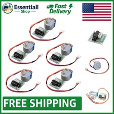 5pcs Versatile 28BYJ-48 Stepper Motors w/ 5V Drive for Robotics & Automation