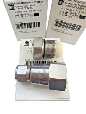 3 Pack RFS Radio Frequency Systems NF-LCF12-D01 N Female Coaxial Cable Connector