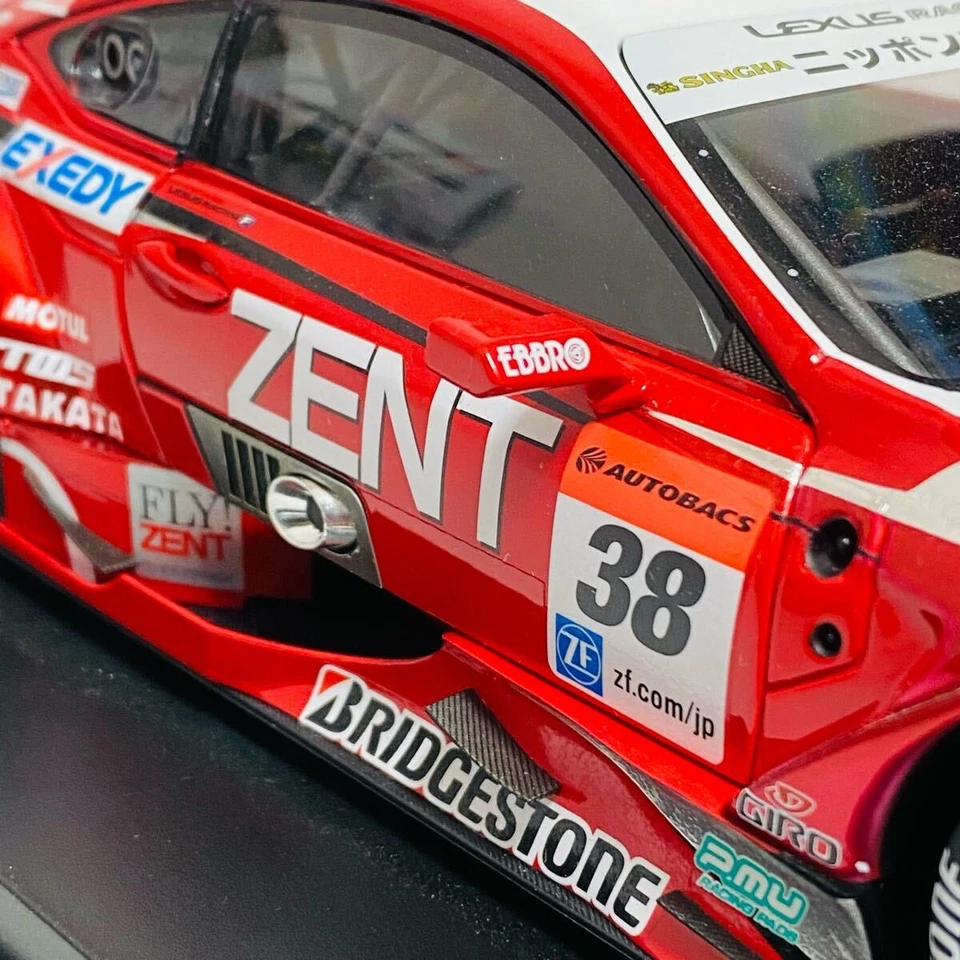 Near Mint EBBRO Lexus RC F GT500 2015 ZENT No.38 81028 1/18 Super GT JAPAN - Image 4 of 4
