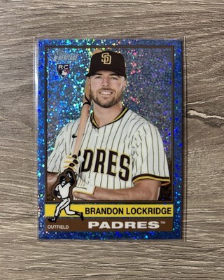 2025 Topps Heritage High Number - Brandon Lockridge RC Chrome Blue Sparkle