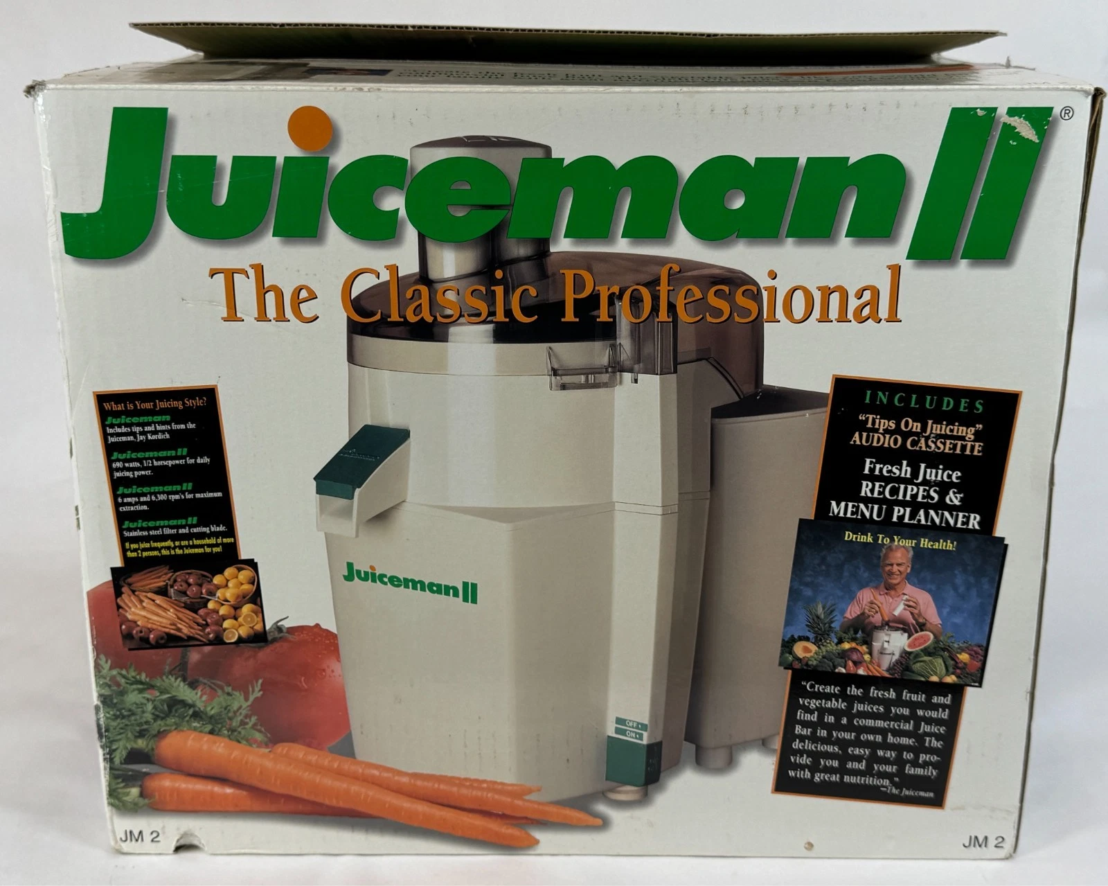 Juiceman II 2 The Classic Professional JM-2 Fruit Vegetable Juicer NEW IN BOX
Opens in a new window