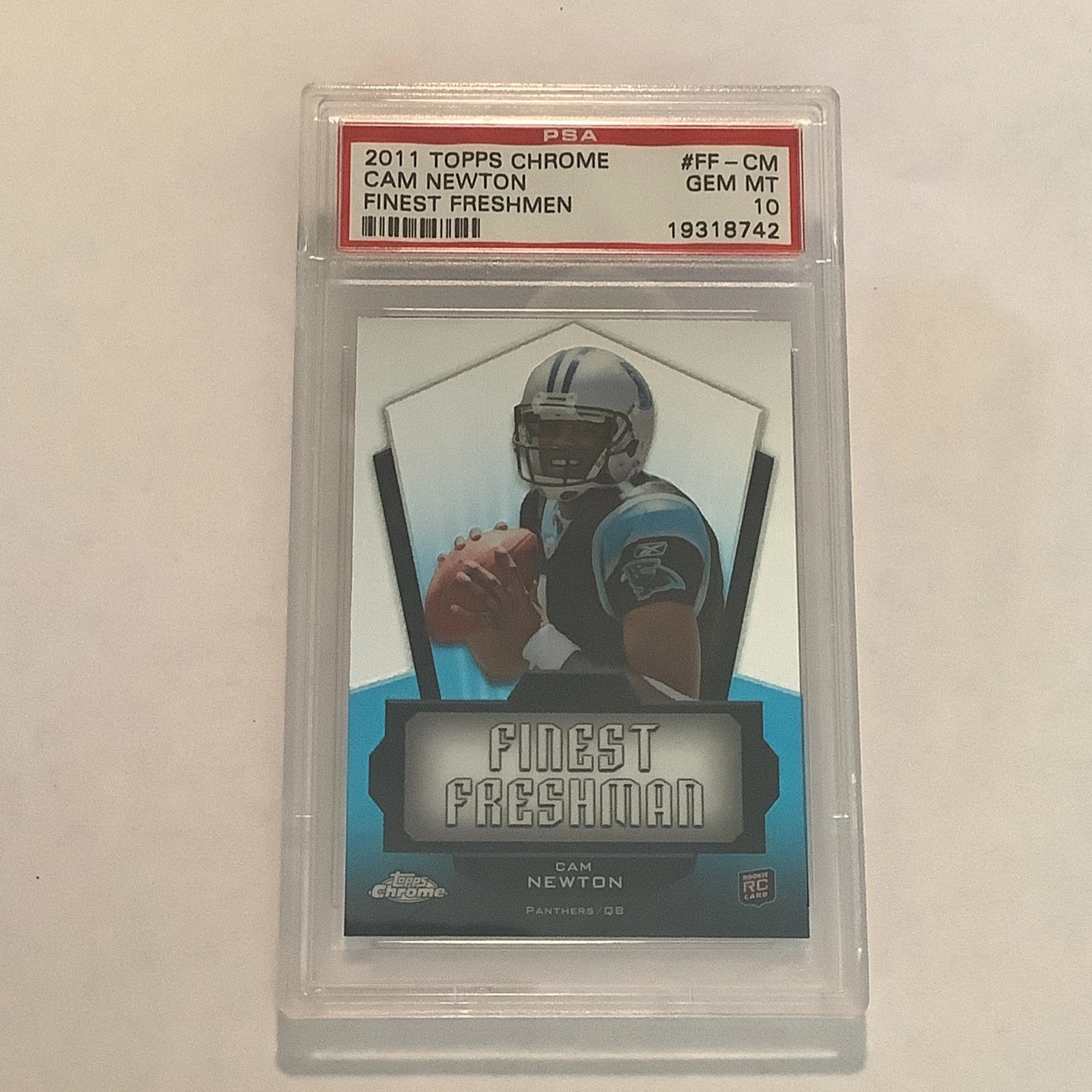 Cam Newton Topps Chrome Finest Freshmen #FFCM Base