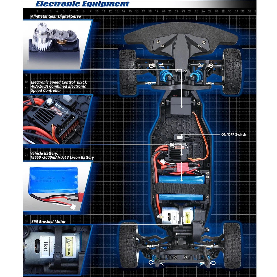 HiPlay Killerbody 1/10 R/C RWD Racing Car Chassis & Lancia Delta Car Model - Image 4 of 4