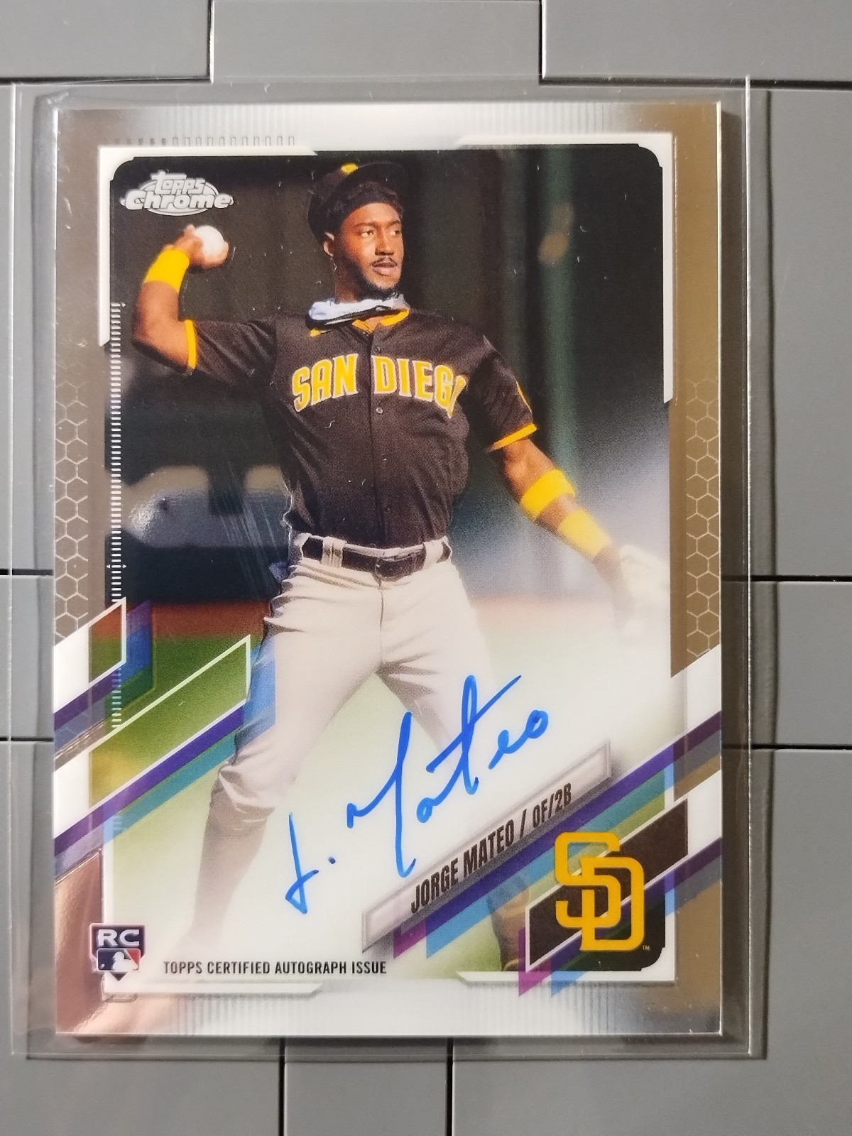 2021 Topps Chrome - Rookie Autographs Jorge Mateo #RA-JMA (AU, RC)