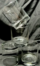 VTG Libbey 10oz Clear Rocks Glasses Whiskey Lowball Glass Set Of 4
