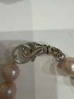 Vtg Sterling Silver & Pink Freshwater Pearl Necklace 18”  — photo 7