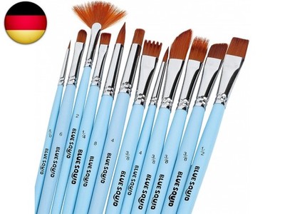 12 Künstlerpinselset, Premium Paint Brushes, Künstler Pinsel Set, Nylon Pinsel,