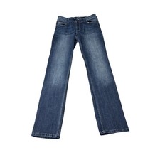 Wrangler Womens Straight Leg Dark Wash Denim Jeans Size 5 W29 L30