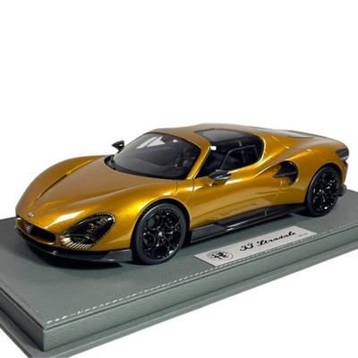 BBR Models 1/18 Alfa Romeo 33 Stradale Yellow Ochre Limited Edi...