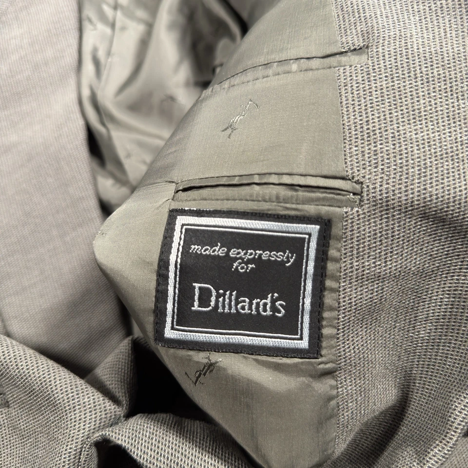 YSL Yves Saint Laurent Blazer куртка мужская 41R серый шерсти официальный двубортный - Изображение 3 из 4