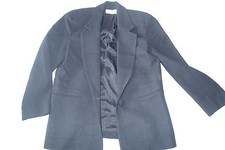 GIANNI BLAZER,cardigan , Ladies Jacket,BLACK WOOL,SZ 4,USA MADE ,*N