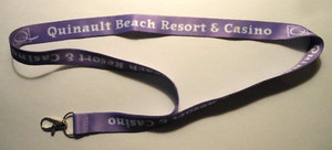 CASINO PLAYER SLOT CARD BUNGEE CORD LEASH QUINAULT BEACH RESORT OCEAN SHORES, WA