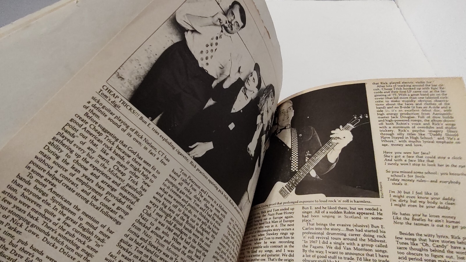 Cheap Trick HUGE Press Release/Photo Package 1977-1980 RARE HTF Comita Petersson