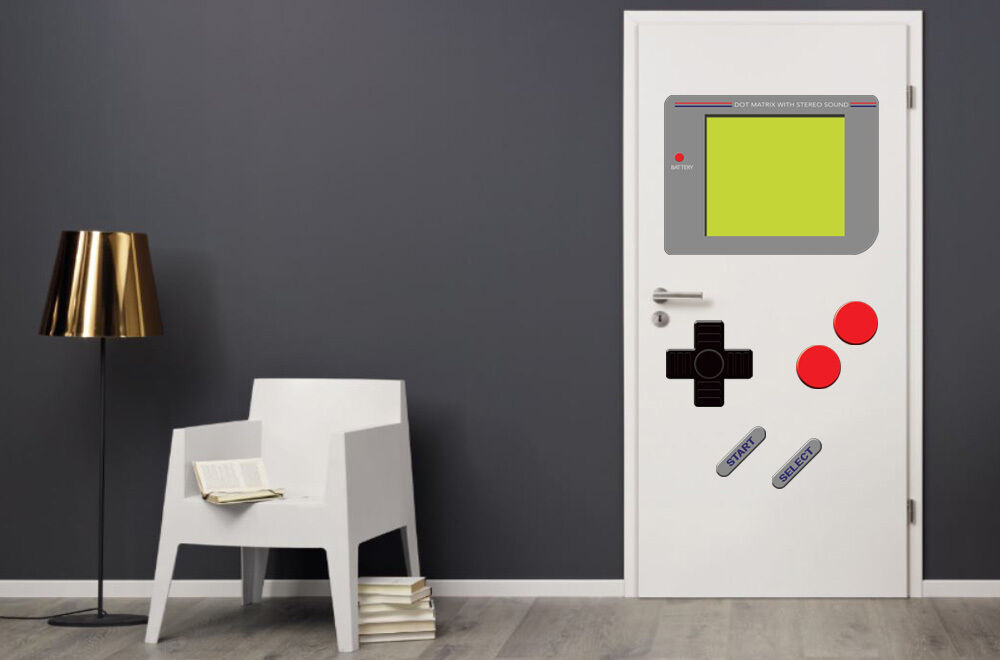 Dry Erase Refrigerator Vinyl Gamer Decal Funny Fridge Vintage Stickers GAME  BOY