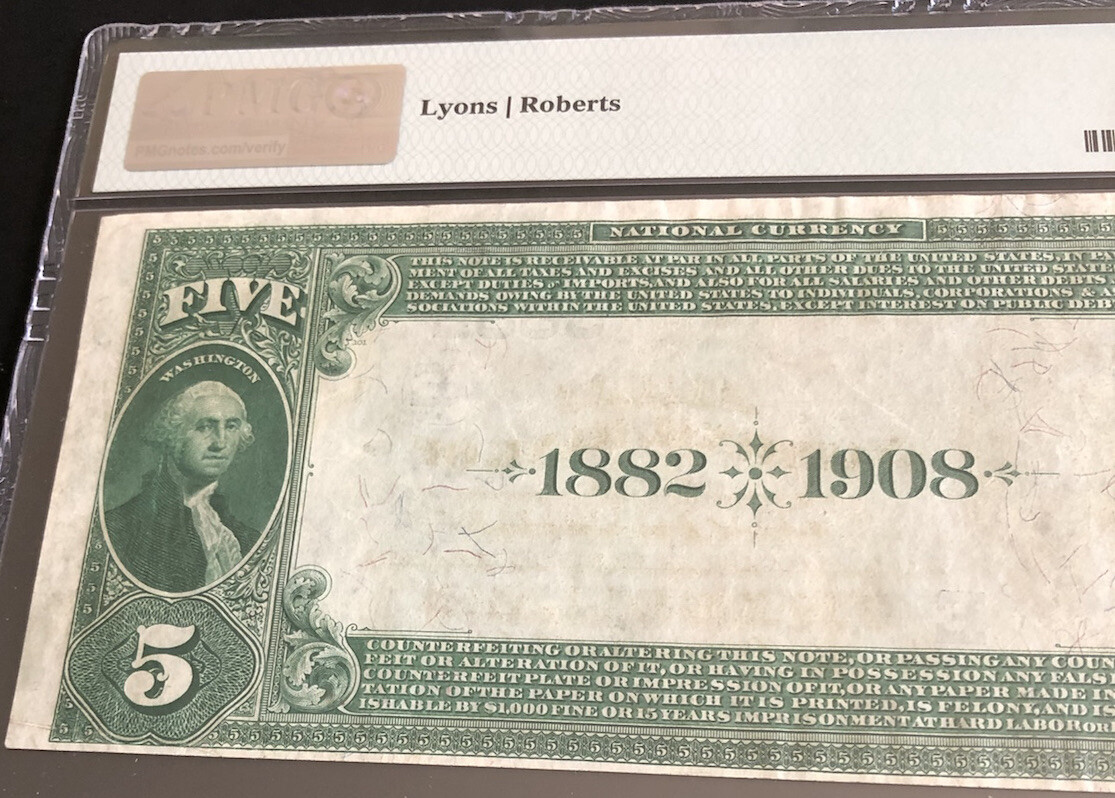 18825DBthe FNB of STOYSTOWN, PA in PMG50 holder. A nice note for collector. eBay