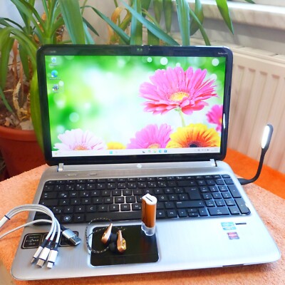 HP DV6 6 BEATSAUDIO METALL 15 Zoll l 1TB SSD Windows 11 PRO QUAD i7 Mit Mängeln