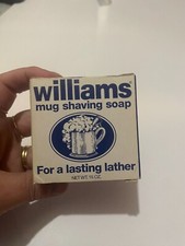 Williams Mug Shaving Soap New Old Stock Discontinued 1.75 OZ Bar