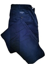 Ralph Lauren navy blue cotton chino trousers/pants  RL 36/32