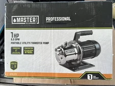 Pentair Master Plumber Water 123343  1 hp  Portable Utility Transfer Pump New