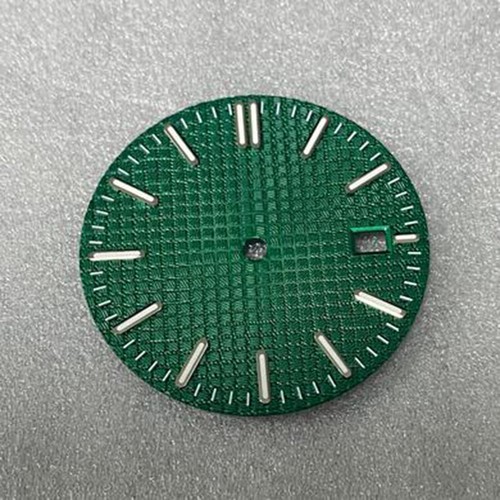 New 31.8mm Green Luminous Green Watch Dial Hands Set for NH35 Movement - Picture 9 of 10
