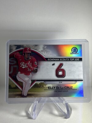 2023 BOWMAN CHROME ELLY DE LA CRUZ BOWMAN SCOUTS TOP 100 REDS