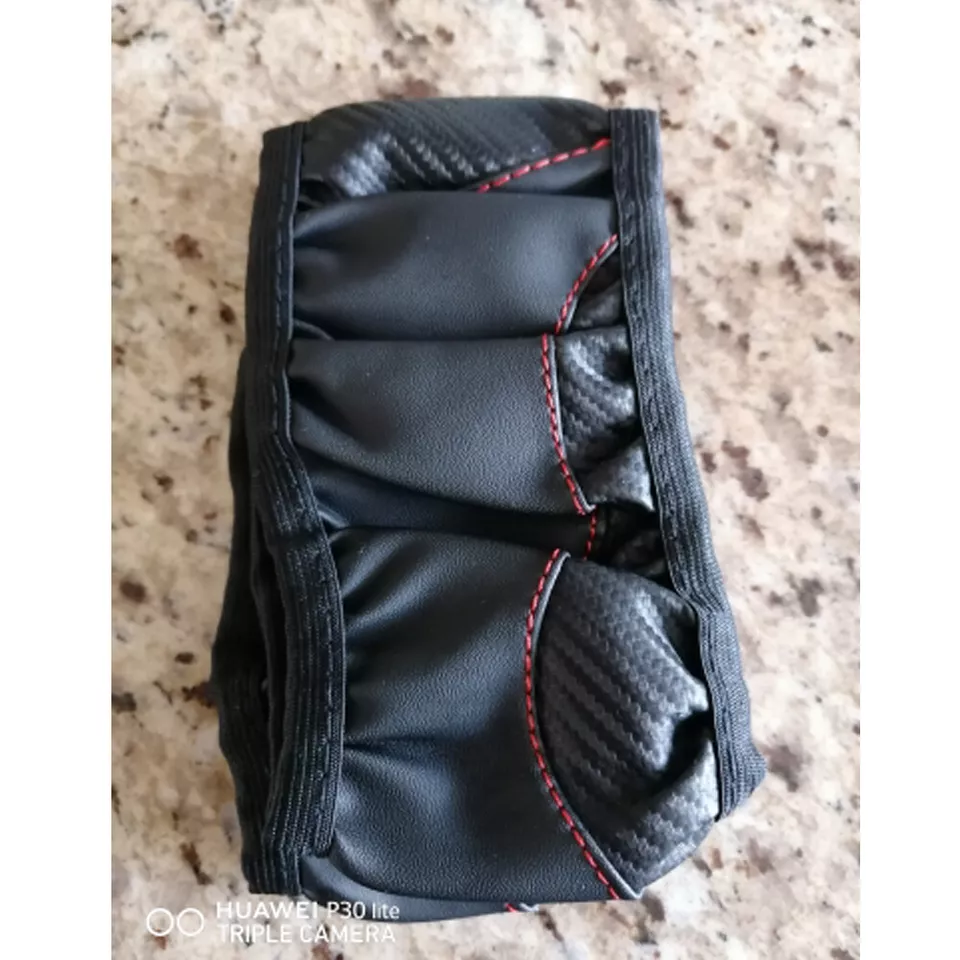  Black Microfiber Leather Car Steering Wheel Cover Anti Slip Unversal 38cm/15'' — 第 2/4 张图片