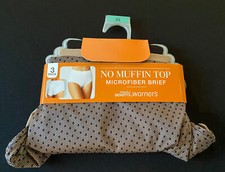 Ladies Warner's Blissful Benefits 3 Pack No Muffin Top Briefs Panties Sz 5