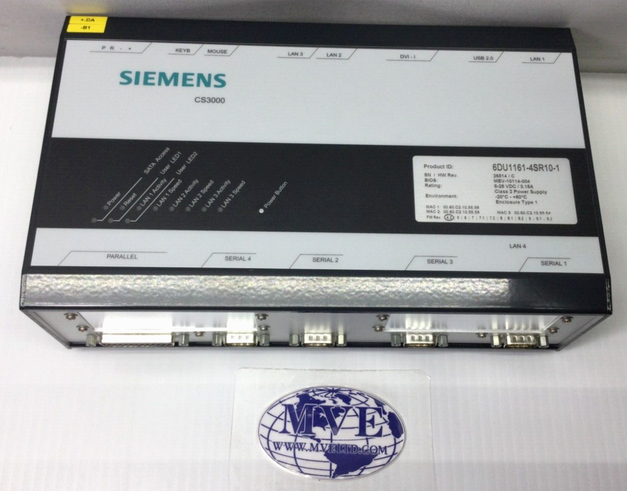 SIEMENS 6DU1161-4SR10-1 CS3000 CLASS 2 POWER SUPPLY MODULE | eBay