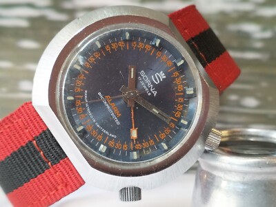 AUTHENTIC SORNA 17 JEWELS ALARM WINDING 2590 SWISS MEN'S FULL