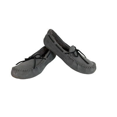 UGG Olsen Mens Size Slippers Loafers Moccasins Gray Suede