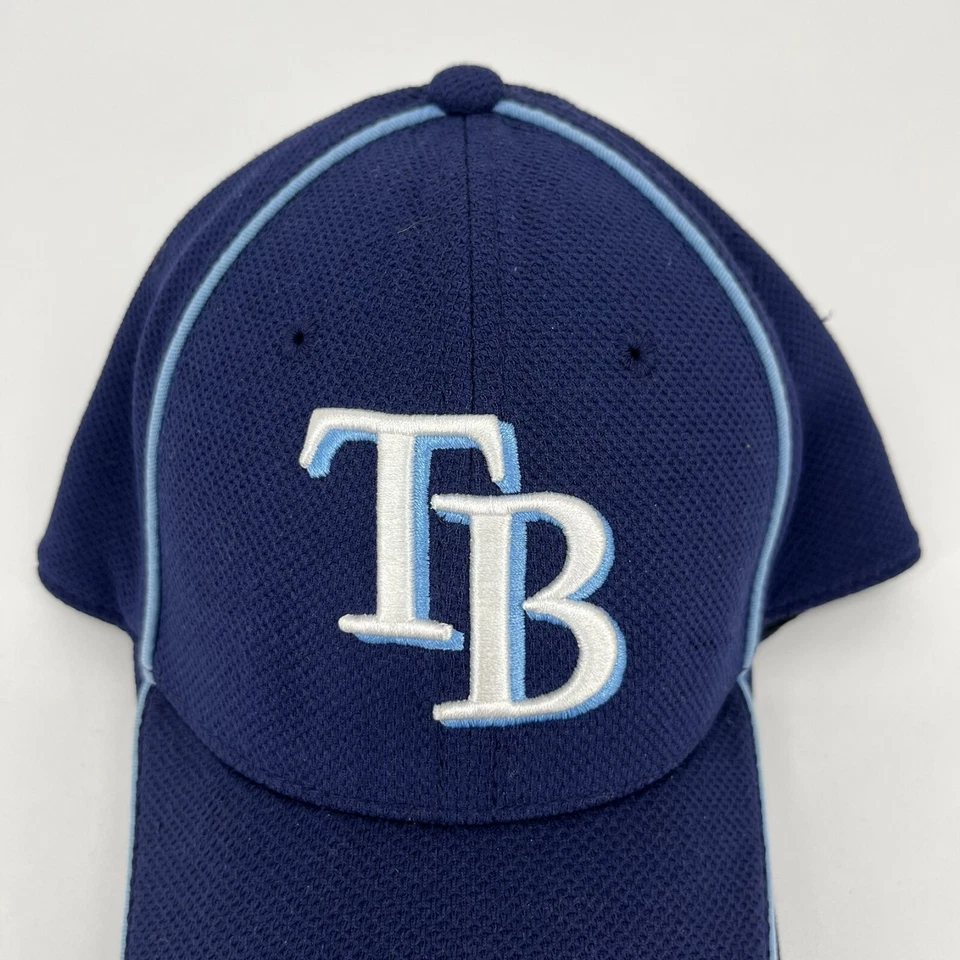 New Era Stretch Fit Hat Men's L/XL Blue Tampa Bay Rays Batting Practice 39Thirty - Image 3 of 4
