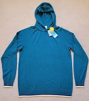 NWT Puma AP Knit Hoodie Arnold Palmer Golf Cold Green Men UPF Cloudspun Medium M