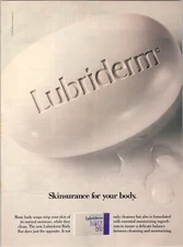 Vintage Print Advertisement Lubriderm 1990 Body Bar