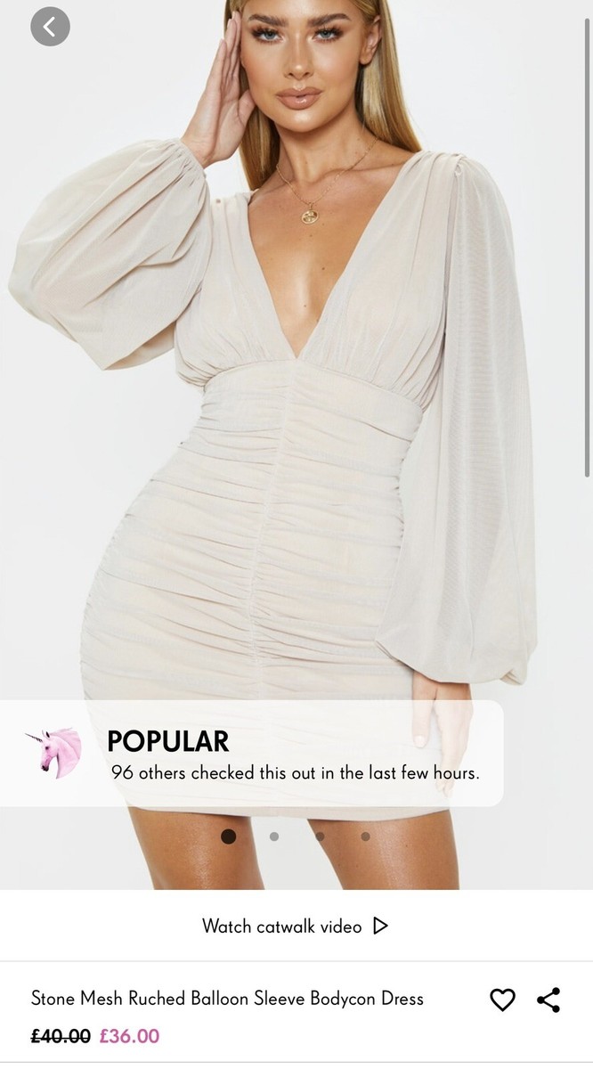 stone mesh ruched balloon sleeve bodycon dress Stone mesh ruched balloon sleeve bodycon dress. So