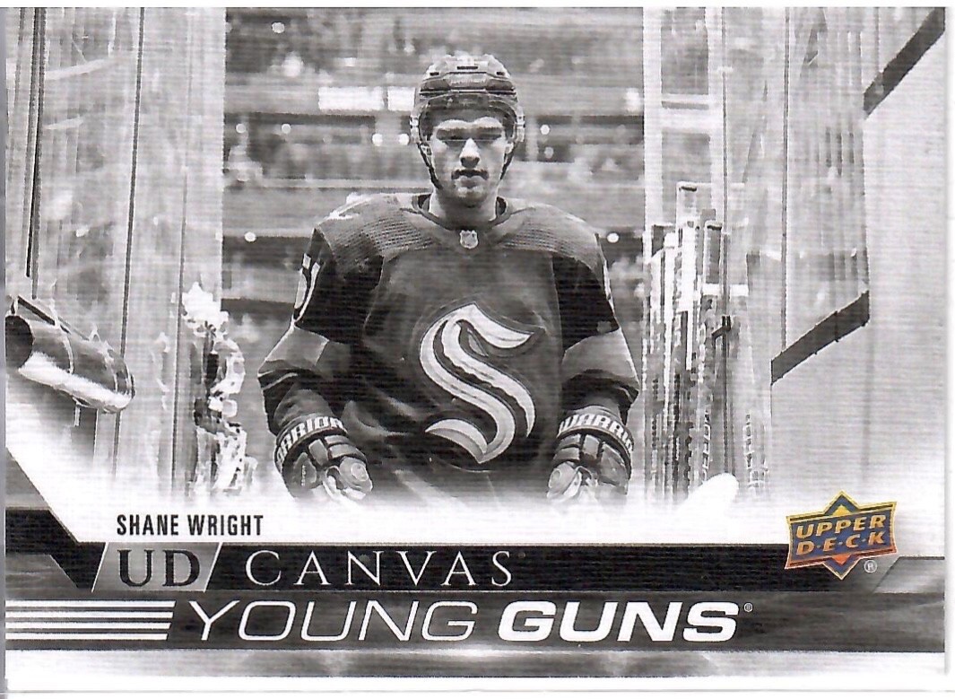2022-23 Upper Deck Series 2 Young Guns Black & White Canvas #C228 Shane Wright