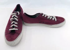 PF Flyers Shoes Center Reissue Lo Burgundy Red Suede Sneakers Mismatched 13/12