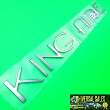OEM KING AIRE EMBLEM BADGE NAMEPLATE NEWMAR MOTORHOME SILVER NEW 452618 ZOUX21