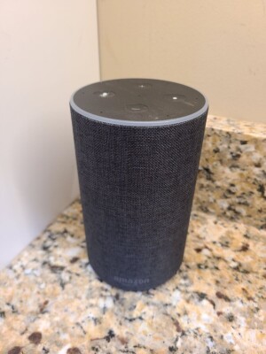 Amazon Echo (2nd Generation) Smart Assistant - Charcoal Fabric