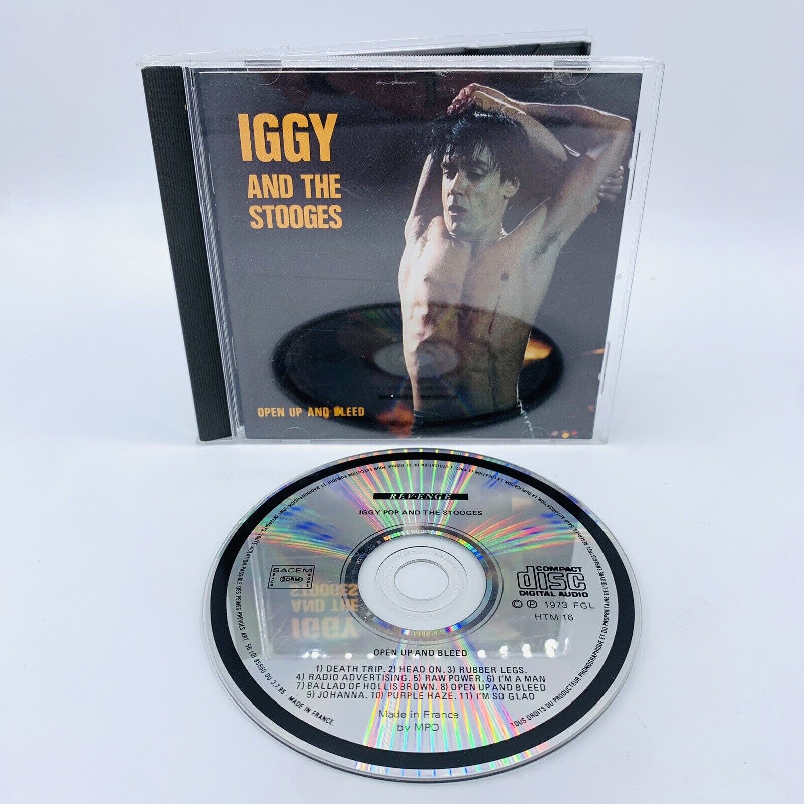 Iggy And The Stooges - Open Up And Bleed (1973] (CD) Rare 1st Pressing, Import