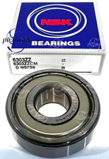 NSK 6303 ZZ CM DEEP GROOVE BALL BEARING, METAL SHIELDED 17x47x14mm