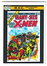1990 Marvel Comics Trading Card #132 Giant Size X-Men #1 M.V.C. Series 1