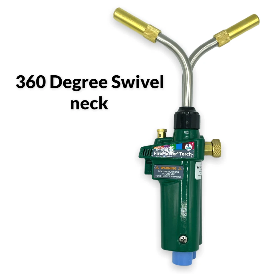 FireMaster 3 Blow Torch  and 2x Mapp+ Gas cylinder Plumbing Gas Torch Brazing - Image 3 of 4