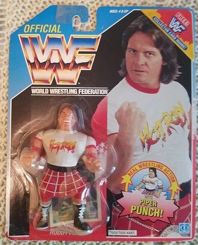 1990 WWF ROWDY RODDY PIPER FIGURE HASBRO NEW SEALE...