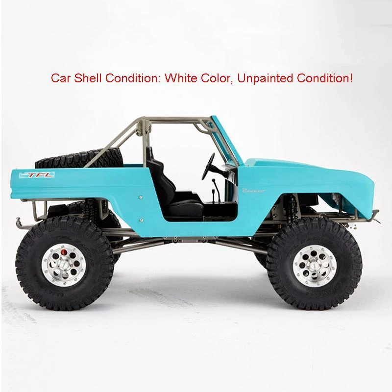TFL RC 1/10 Scale SCX10 Crawler NOT Painting Shell Metal Chassis Model Cars 4WD - Image 2 of 4