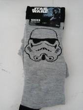 Disney Starwars Boys Crew Socks Shoe Size 6-12