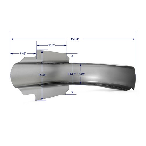 4"5" Extended Steel Rear Fender For Harley Touring Electra Glide FLHT 1998-2008 - Picture 5 of 9