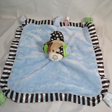 Dougless Cuddly Puppy Dog Baby Security Blanket Satin edge