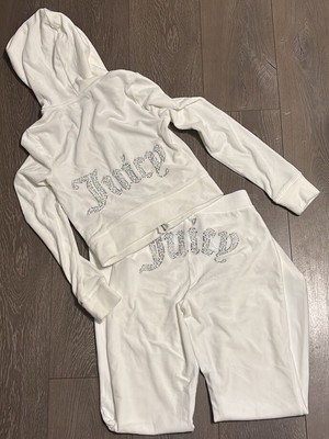 Juicy Couture Cream Soda Velour Sweatpants Jacket Set XS Tracksuit