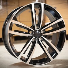 19" SEAT LEON 2005-2026 GLOSS BLACK POLISHED GTD2 DESIGN 8J ALLOYS X4