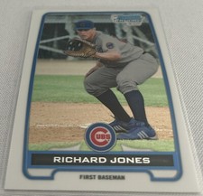 2012 Bowman Chrome Baseball Prospects Richard Jones Chicago Cubs 1st Bowman #19